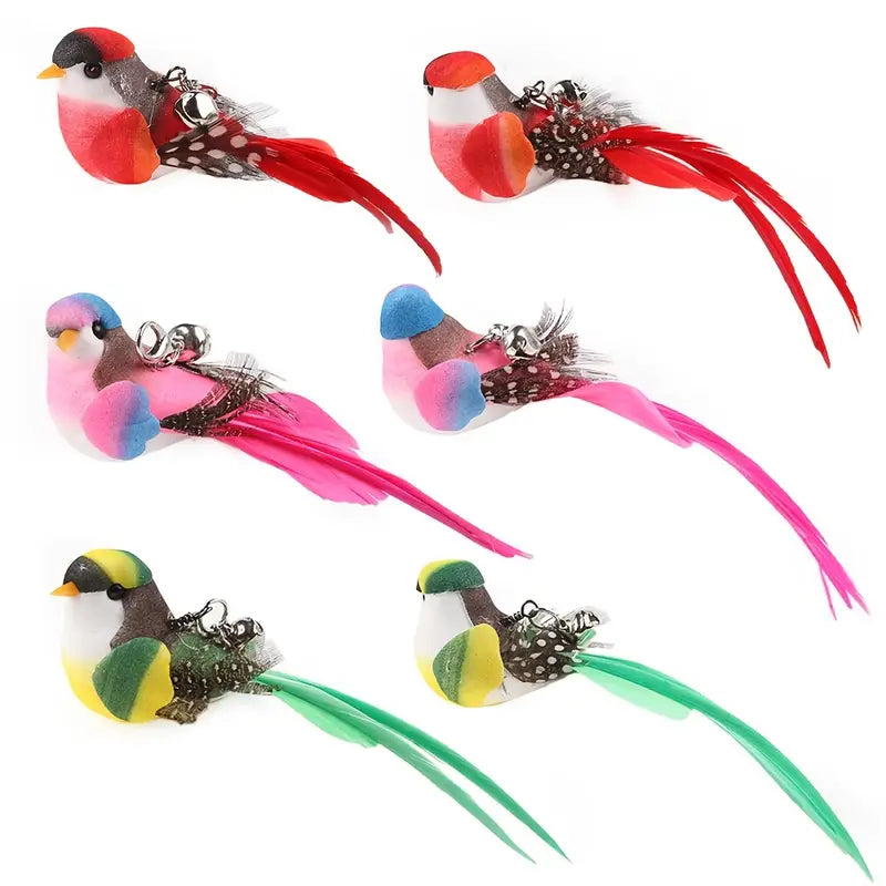 Interactive Bird-Shaped Cat Wand Toy