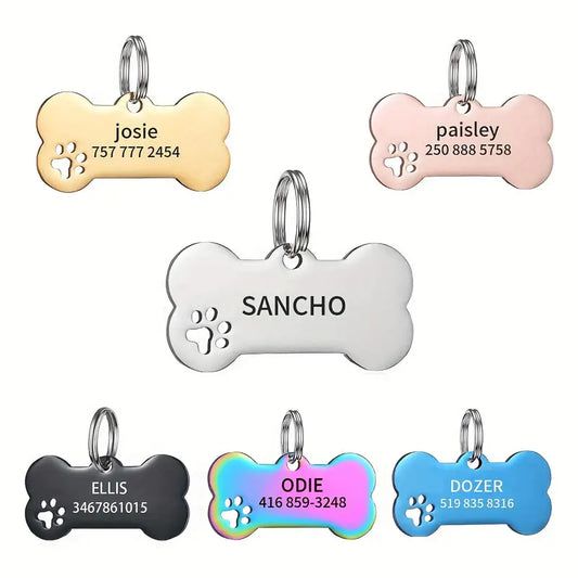 Personalized Engraved Dog ID Tags